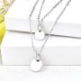 JO WISDOM Choker Layered Y Necklaces,925 Sterling Silver Choker Layered Coin Pendant Necklace,Jewelry for Women