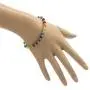 925 Sterling Silver Seven (7) Chakra Natural Healing Gemstone Beads 6 mm Bracelet 7.5 Inches