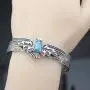 Q&Q Fashion Vintage Tribal Southwest Turkey Eagle Blue Stone Aztec Cowgirl Bracelet Bangle Cuff Q&Q Fashion Vintage Tribal Southwest Turkey Eagle Blue Stone Aztec Cowgirl Bracelet Bangle Cuff
