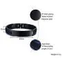 VNOX Personalized Custom Religous Quote Two Tone Blue Stainless Steel Link Bracelet Motivational Inspirational Gifts for Men Boys