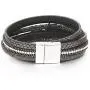 FANCY SHINY Leather Wrap Bracelet Boho Cuff Bracelets Crystal Bead Bracelet with Magnetic Clasp Jewelry Gifts for Women Teen Girls FANCY SHINY Leather Wrap Bracelet Boho Cuff Bracelets Crystal Bead Bracelet with Magnetic Clasp Jewelry Gifts for Women Teen Girls