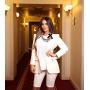 Fashion jewelry imitation pearl and black bowknot celebrity bridal chocker necklace