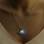 yiwushidaili Squirrel Luminous Pendant Necklace Fun Squirrel Pine Cone Necklace Cute Animal Jewelry for Woman Girl Teens