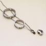 Two Circled with Heart Cremation Charm Pendant Stainless Steel Memorial Urn Necklace Ashes Holder Urn Keepsake Jewelry