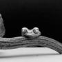 Allhola Real 925 Sterling Silver Frog Ring for Women Girls,Open Adjustable Vintage Cute Animal Finger Rings Fashion Party Jewelry Gifts