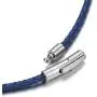 Braided Leather Cord 3MM Chain Necklace Stainless Steel Durable Snap Clasp, Men Women DIY Woven Rope Chain for Pendant Black/Brown/Red/Blue 18-30inch