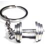 Antique Dumbbell Keychain