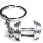Antique Dumbbell Keychain