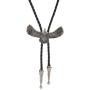 COOLLA Bolo tie- Handmade Eagle Western Cowboy Black Vintage Turquoise Pendant for Women,Men
