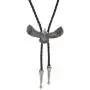 COOLLA Bolo tie- Handmade Eagle Western Cowboy Black Vintage Turquoise Pendant for Women,Men