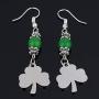 Soul Statement 4-Leaf Clover Shamrock Dangle Earrings for Women St Patrick Day Accessories