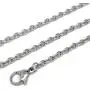 Loralyn Designs Large Mens Modern Stainless Steel Cross Pendant Necklace 20, 24 or 30 Inch 3mm Steel Chain