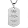 Mens Dog Tag Necklace, Engraved Gift, Fake 24k Gold, Fake Silver Plated,Girl/Woman/boy/Girl, Personality Jewelry(24 in)