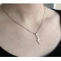 Rosa Vila Lightning Bolt Necklace, Be Fearless Necklace, Be Brave Necklace, Inspirational Necklaces for Women, Strength Necklace Pendant, Encouragement Gifts for Women