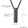PROSTEEL Vertical Bar Necklace, Black/18K Gold Palted, Stainless Steel, I CAN DO All Things Hilippians 4:13 Bible Quote, Personalized Engraved Pendant Necklace PROSTEEL Vertical Bar Necklace, Black/18K Gold Palted, Stainless Steel, I CAN DO All Things Hilippians 4:13 Bible Quote, Personalized Engraved Pendant Necklace