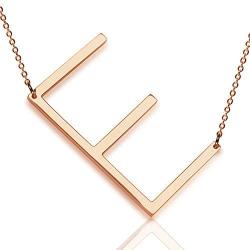 Conceited Initial Monogram Pendant Necklaces
