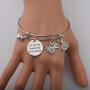 AKTAP Tennis Lovers Gift Tennis Bracelet I’ll Let The Racket Do The Talking Tennis Rackets Charm Bracelet Tennis Players Jewelry Tennis Gift for Tennis Coach Tennis Teams