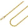 SANNYRA 2MM 3MM 4MM 5MM Gold Plated Twist Chain Necklace Stainless Steel Necklace 16-38 Inches Women Mens Jewellery