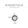 TOUPOP Mothers Day Gifts from Daughter Sterling Silver Tree of Life Pendant Necklace with Blue Circle Crystal Jewelry Gifts for Mom Women Girls Friend Birthday