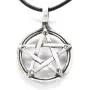 Trilogy Jewelry Pewter Pagan Pentagram Pendant on Leather Necklace with 5 Swarovski Crystal Birthday Trilogy Jewelry Pewter Pagan Pentagram Pendant on Leather Necklace with 5 Swarovski Crystal Birthday