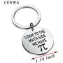 CENWA Come to Math Side We Have Pi Funny Pi Day Gift Math Teacher Jewelry Math Jewelry Gift for Math Teacher, Mathematics Lover
