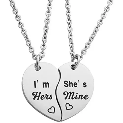 Meibai Gay Lesbian Couples Jewelry Set His One His Only Keychain Her One Her Only Necklace Wedding Gift for LGBT Meibai Gay Lesbian Couples Jewelry Set His One His Only Keychain Her One Her Only Necklace Wedding Gift for LGBT