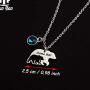 Zuo Bao Mama Bear Necklace Mom Necklace Mama and Baby Bear Necklace with 12 Months Birthstone Birthday Gift Family Jewelry for Her