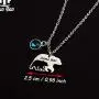 Zuo Bao Mama Bear Necklace Mom Necklace Mama and Baby Bear Necklace with 12 Months Birthstone Birthday Gift Family Jewelry for Her