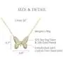 AMATA FINE JEWELRY 18K Gold Plated Sterling Silver Butterfly Necklace. Studded with Swarovski Crystals. AMATA FINE JEWELRY 18K Gold Plated Sterling Silver Butterfly Necklace. Studded with Swarovski Crystals.