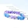 GVUSMIL Amethyst & Aquamarine Beads Stretch Bracelet Healing Crystals Beaded Stone Natural Bangle for Women GVUSMIL Amethyst & Aquamarine Beads Stretch Bracelet Healing Crystals Beaded Stone Natural Bangle for Women