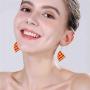 DAMLENG 6 Pairs Handmade Simulation food Croissant French Bread Toast Dangle Drop Earrings Cute Unique Baguette Earrings Set for Women Girls Jewelry