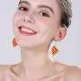 DAMLENG 6 Pairs Handmade Simulation food Croissant French Bread Toast Dangle Drop Earrings Cute Unique Baguette Earrings Set for Women Girls Jewelry