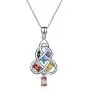 YFN Irish Celtic Knot Pendant Necklace Sterling Silver with Colorful Created Birthstone CZ Jewelry 18'' for Women YFN Irish Celtic Knot Pendant Necklace Sterling Silver with Colorful Created Birthstone CZ Jewelry 18'' for Women