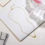 AllenCOCO Round White Opal Adorned Sunburst 14k Gold Plated Necklace/Opal Necklaces for Women