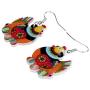 WEVENI Acrylic Cute Cartoon Hen Chicken Earrings Dangle Drop Farm Theme Jewelry For Women Girls Novelty Gift