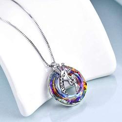 TOUPOP Giraffe Pendant Necklace with Girl s925 Sterling Silver Gifts for Women Teen girls Daughter Keep Me in Your Heart with Volcano Circle Crystal Jewelry Christmas Birthday Gifts Mothers Day gifts for her