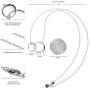 Suavell Mother Son Necklace. Sterling Silver Double Circle Necklace for Women. Mother Son Gifts for Mom and Sentimental Mom Birthday Gifts. Interlocking Circle Necklace Jewelry