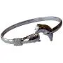 Yves Renaud Hypoallergenic Polished Silver Dolphin Charm Bangle Bracelet for Women, Girls