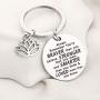 BAUNA Yoga Lotus Keychain Inspiration Jewelry Always Remember You’re Braver Than You Believe Buddhist Jewelry for Yoga Instructor