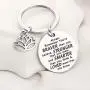 BAUNA Yoga Lotus Keychain Inspiration Jewelry Always Remember You’re Braver Than You Believe Buddhist Jewelry for Yoga Instructor