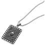 Painosess Men Women Necklace Vintage Stainless Steel Ace of Spades Skull Pendant with 24 inches Chain