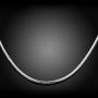 Huangiao 925 Sterling Silver 3mm Snake Chain Necklace Jewelry for Men Women (22 Inch)