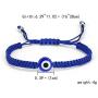 4Pcs Evil Eye Bracelets for Women Men,7 Knot Adjusted Handmade Lucky Bracelets for Protection Kabbalah Black Blue Red String Bracelets Amulet Jewelry Gift for Families Friends,4 Packs