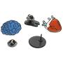 CAROMAY 4 PC Enamel Lapel Pins Set Brain Tooth Eye Heart Halloween Collar Brooch for Boys Girls Backpack Jacket Bag