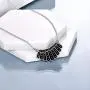 POPLYKE Dissent Collar Necklace for Women Sterling Silver RBG Necklace Jewelry Gifts for Fans of Ruth Bader Ginsburg