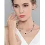 EVER FAITH Austrian Crystal Luxury Floral Leaf Necklace Stud Earrings Set EVER FAITH Austrian Crystal Luxury Floral Leaf Necklace Stud Earrings Set