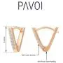 PAVOI 14K Gold Plated Sterling Silver Post V-Shaped Huggie Earrings - Cubic Zirconia Studded Small Hoop Earrings for Women in Rose Gold, White Gold and Yellow Gold Plating PAVOI 14K Gold Plated Sterling Silver Post V-Shaped Huggie Earrings - Cubic Zirconia Studded Small Hoop Earrings for Women in Rose Gold, White Gold and Yellow Gold Plating