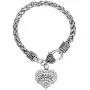 Skyrim Fashion Heart-Shape Comadre Words with Clear Crystal Wheat Chain Bracelet Jewelry Skyrim Fashion Heart-Shape Comadre Words with Clear Crystal Wheat Chain Bracelet Jewelry