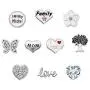 Third Time Charm I Love You Mom Floating Family Charm for Glass Living Memory Lockets Necklace & Bracelets Third Time Charm I Love You Mom Floating Family Charm for Glass Living Memory Lockets Necklace & Bracelets