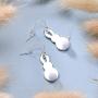 Handmade Easter Rabbit Dangle Earrings,Lightweight Easter Ornament Earrings for Girls Women Party